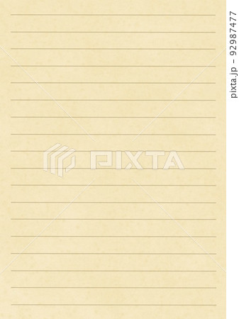 デジタル手描きでシンプルなアンティーク風便箋の背景素材 92987477