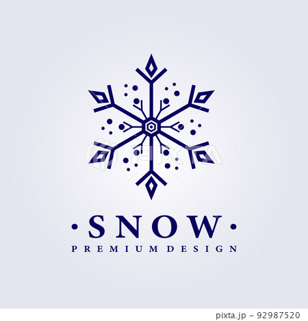 snow logo vector illustration design snow logo vector illustration design 92987520