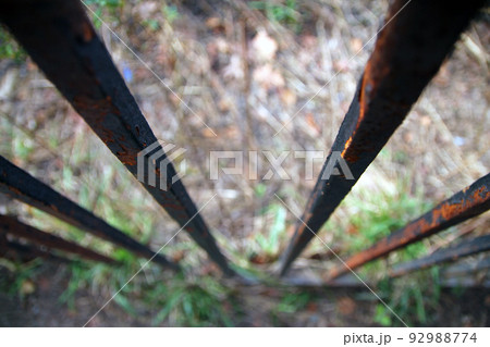 Old and rust grating 92988774