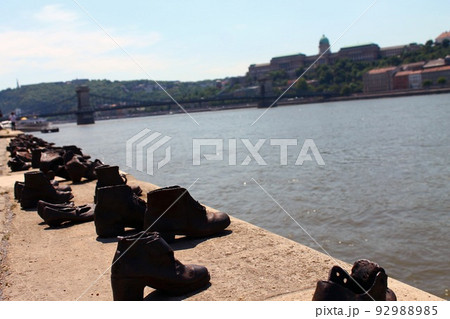 Shoes on the Danube in Budapest in Hungary Shoes on the Danube in Budapest in Hungary 92988985