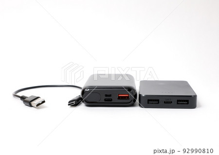 モバイルバッテリー, バッテリー, 充電, 給電, ケーブル, USBケーブル, USB, OA機器 モバイルバッテリー, バッテリー, 充電, 給電, ケーブル, USBケーブル, USB, OA機器 92990810