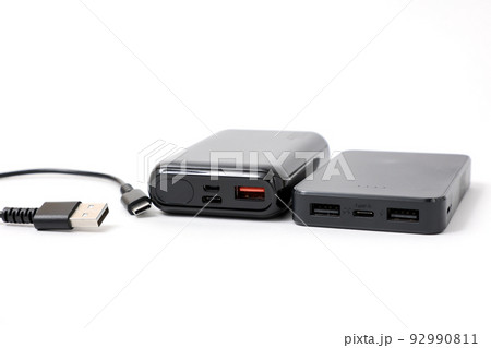 モバイルバッテリー, バッテリー, 充電, 給電, ケーブル, USBケーブル, USB, OA機器 92990811
