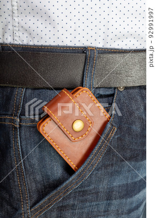 Luxury craft business card holder case made of leather. Luxury craft business card holder case made of leather. 92991997