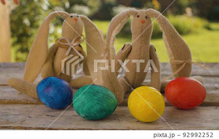 Easter eggs and bunnies Easter eggs and bunnies 92992252
