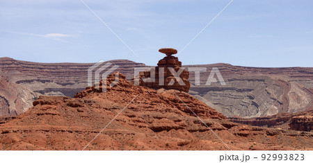 American Landscape in the Desert with Red Rock Mountain Formations. American Landscape in the Desert with Red Rock Mountain Formations. 92993823