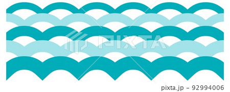 Stylized water waves. Blue ocean shape pattern Stylized water waves. Blue ocean shape pattern 92994006