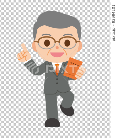 man with pension book 92994101