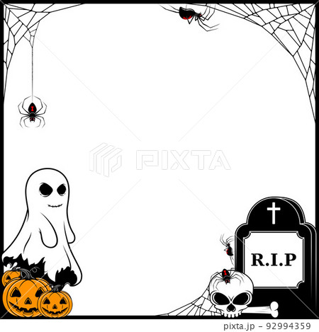 Halloween themed photo frame design Halloween themed photo frame design 92994359