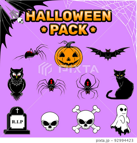 Halloween Pack Vector Design 92994423