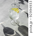 Ice lemonade. Food photography in a hard daylight. 92994933