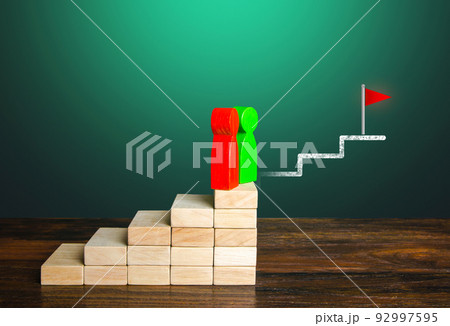 The only way to reach the goal is to work together. Teamwork. Impossible to reach alone. Dual power. Temporary union. Consolidation and partnership. Share responsibilities. Get to the top The only way to reach the goal is to work together. Teamwork. Impossible to reach alone. Dual power. Temporary union. Consolidation and partnership. Share responsibilities. Get to the top 92997595