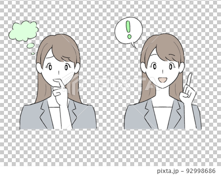 想出一套西裝女圖 92998686