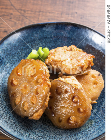 蓮根つくねの照り焼き 蓮根つくねの照り焼き 92999960