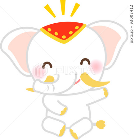 白い象のキャラクター 白い象のキャラクター 93002412