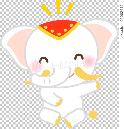 白い象のキャラクター 白い象のキャラクター 93002412