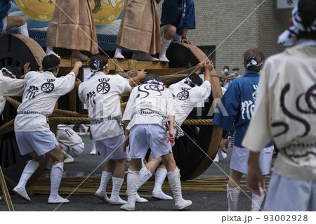 京都　祇園祭　菊水鉾の辻回し 93002928