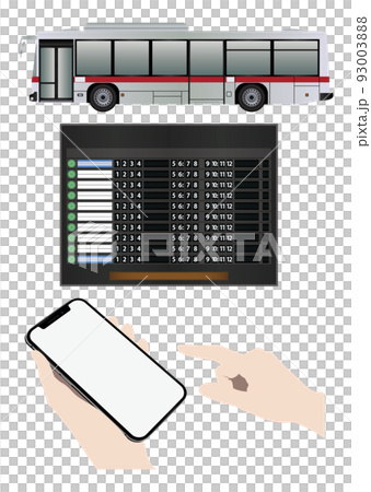 スマートフォンと時刻表 スマートフォンと時刻表 93003888