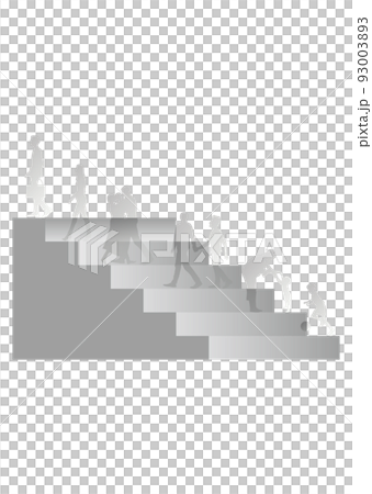 階段を登る人々 93003893