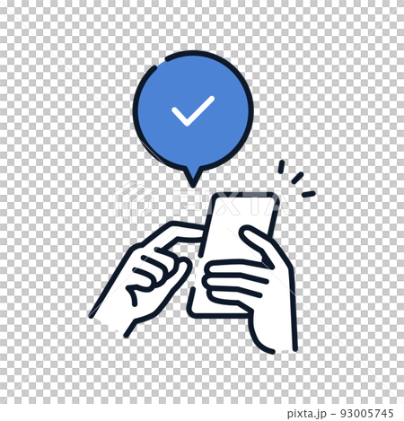 用於操作智能手機的圖標 93005745