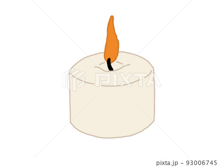 Illustration of a short white candle (magic pen... - Stock Illustration  [93006745] - PIXTA