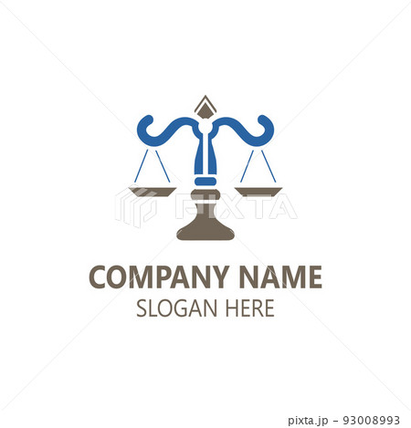 Justice Law logo icon template creative law firm 93008993