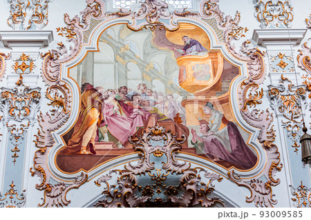 Rottenbuch abbey interiors, bavaria, germany Rottenbuch abbey interiors, bavaria, germany 93009585