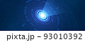 Abstract overlap circle digital background 93010392
