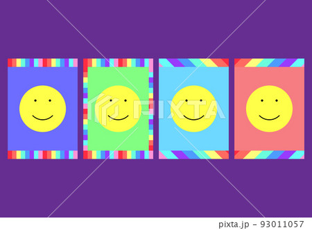 background and banner in pride month with smile face 93011057