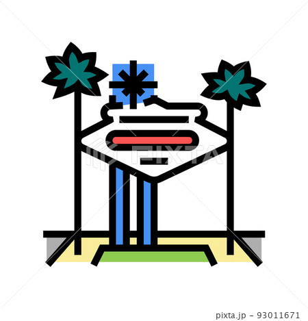 las vegas color icon vector illustration 93011671