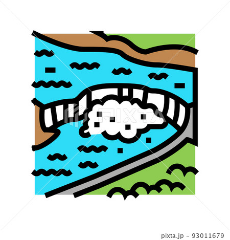 niagara falls color icon vector illustration niagara falls color icon vector illustration 93011679