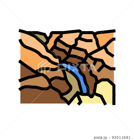 Simple hand draw sketch crack and dry land Vector Image