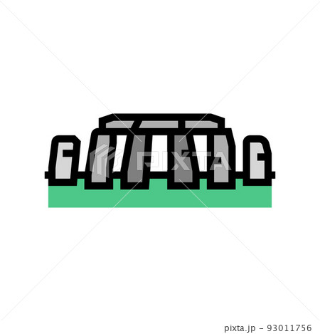 stonehenge monument color icon vector illustration stonehenge monument color icon vector illustration 93011756
