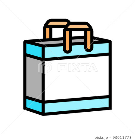 shop bag color icon vector illustration 93011773