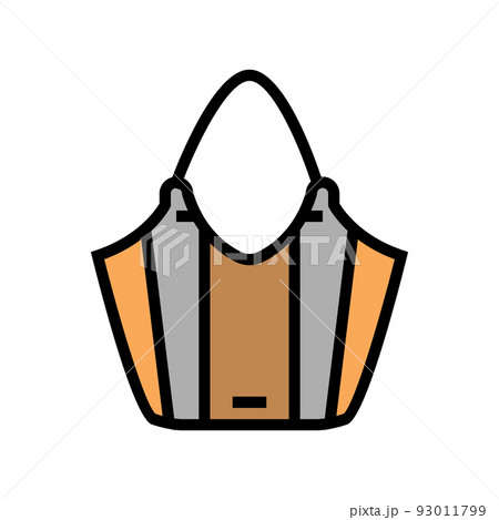 eco bag color icon vector illustration 93011799