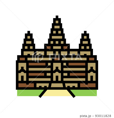 angkor wat color icon vector illustration angkor wat color icon vector illustration 93011828