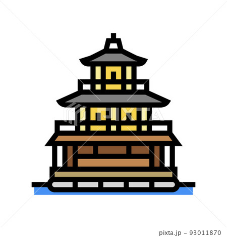 golden pavilion color icon vector illustration golden pavilion color icon vector illustration 93011870