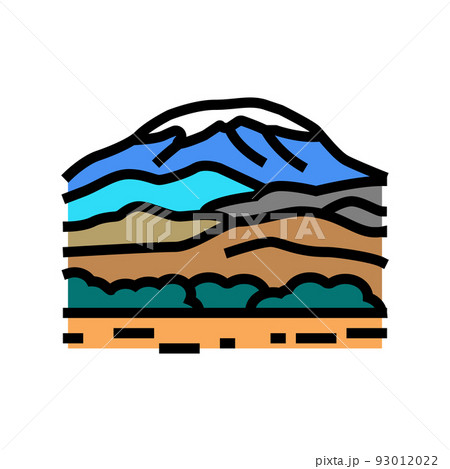 mount kilimanjaro color icon vector illustration mount kilimanjaro color icon vector illustration 93012022
