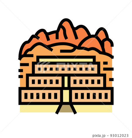 valley of kings color icon vector illustration valley of kings color icon vector illustration 93012023
