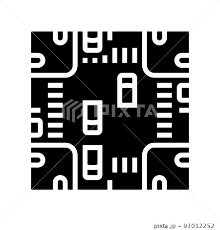 crossroad urban glyph icon vector illustration crossroad urban glyph icon vector illustration 93012252