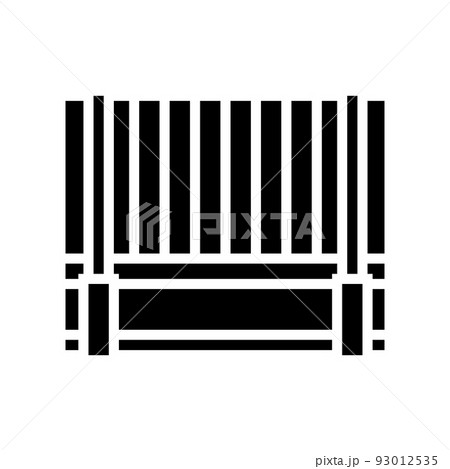 house fence glyph icon vector illustration 93012535