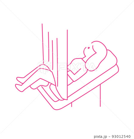 婦人科検診をしている女性 93012540