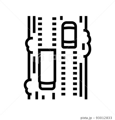earthen road line icon vector illustration earthen road line icon vector illustration 93012833