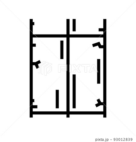 cement concrete road line icon vector illustration cement concrete road line icon vector illustration 93012839