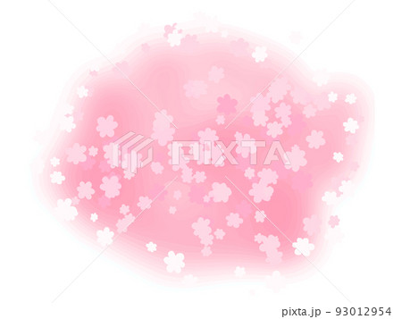 ピンクのフワフワ花柄背景素材 93012954
