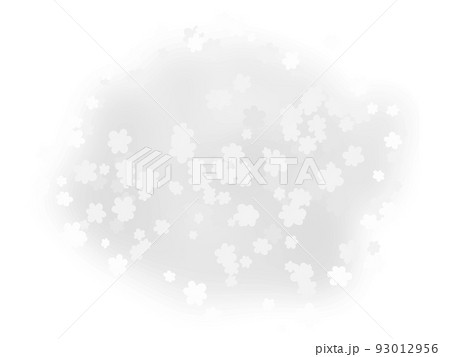 灰色のフワフワ花柄背景素材 93012956