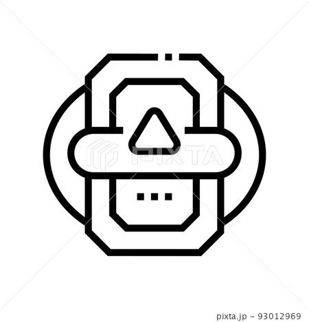 game medal of success achievement line icon vector illustration 93012969