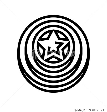 star video game progress award line icon vector illustration 93012971