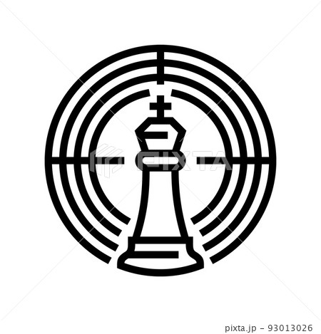 target of game line icon vector illustration target of game line icon vector illustration 93013026