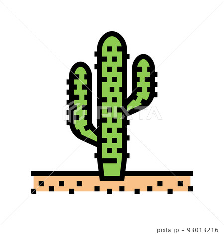 cactus western plant color icon vector illustration cactus western plant color icon vector illustration 93013216