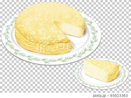 Mill crepe hole (with cut) and 1 piece 93013363